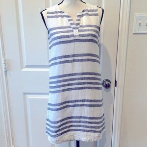 Beachlunchlounge Sleeveless Dress Coverup Size XS /TP Blue White Striped